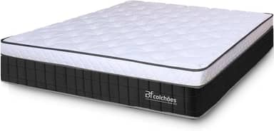 Colchão King Molas Ensacadas Intermediário Firme de Pillow Espuma D45 193x203X26 BF Colchões