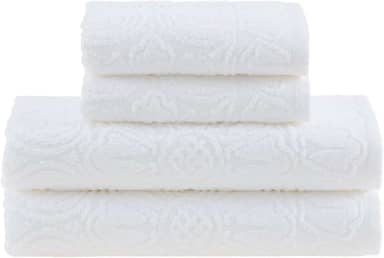 Buddemeyer Jogo de Toalhas Florentina Banho Branco 4 peças