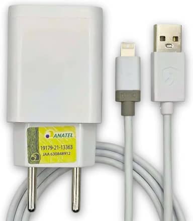 Kit Fonte e Cabo Carregador Super Turbo 30W para iPhone – Carga Rápida USB/Lightning – Alta Velocidade e Bivolt Compatível com iPhone 14 13 12 11
