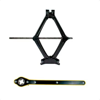 Macaco Tipo Sanfona Universal 2000kg com Chave – Ideal para Carros de Passeio, Força e segurança