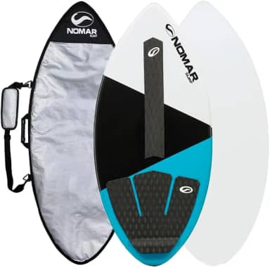 Prancha de Skimboard Iniciante 1,10 Tricolor + Capa