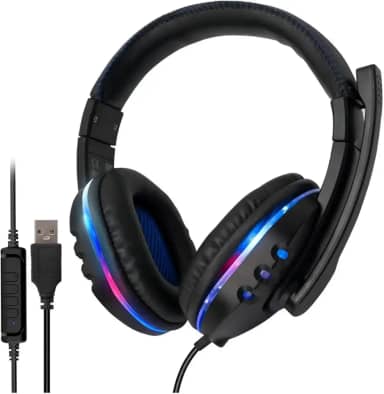 Headset Fone de Ouvido Gamer Pro Microfones Com As Almofadas omnidirecional Com Cancelamento de Ruído Melhor Desempenho Compatível com PC, Principais Games e Consoles, Celular