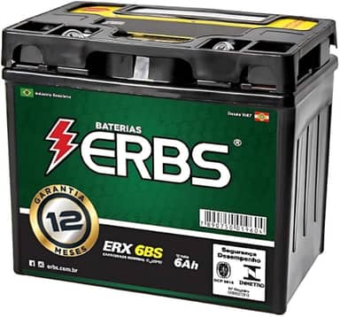 BATERIA ERX 6BS FAN 150/MIX/ XRE300 / BROS 150 ESD/FACTOR C/PARTIDA