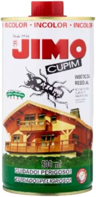 Jimo Cupim Lata 500ml Incolor Madeira Dedetizado Incolor Solução Cupins Em Madeira