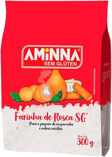 Aminna Farinha De Rosca Sem Glúten Sem Lactose 300G