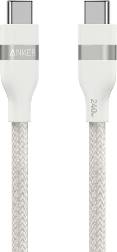 Anker Carplay Cabo para Carro, para iPhone 17/16/15 Pro Max Plus, Cabo de Carregador USB-A para USB-C Trançado Sustentável para Samsung Note20 e mais (0.9m, Preto).