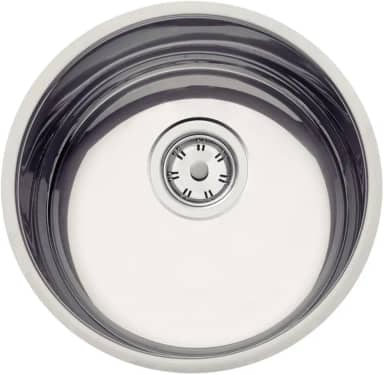 Cuba de embutir Tramontina Basic 30 BL em Aço Inox Natural Ø 30cm
