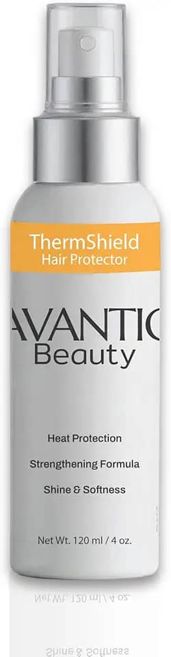 Avantic Beauty ThermShield Protetor de cabelo – Spray protetor de calor leve com aminoácidos e proteção UV, perfeito para sol, calor, água e estilos de vida ativos