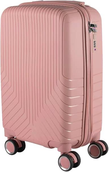 Mala de bordo em Polipropileno 4 rodas 360º - AeroMalas Sérvia (Rose)
