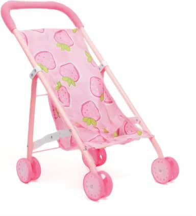 Carrinho De Boneca Standard Dobrável Rosa - Castela
