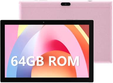 Tablet de 64 GB, tablet de 10 polegadas, tablets Android, bateria de 6000 mAh, tela sensível ao toque HD, tela sensível ao toque, tablet, computador 2 MP + 8 MP, câmeras duplas WiFi BT Google Play