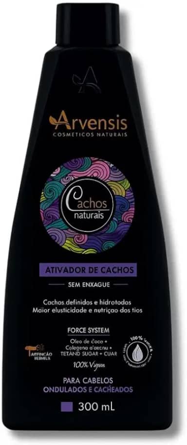 Ativador de Cachos Arvensis Cachos Naturais Ondulados e Cacheados - 300ml
