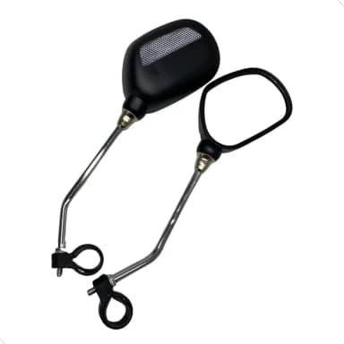 Par Espelho De Bicicleta Retrovisor Guidão Para Bike Espelho Convexo Mundo Compras