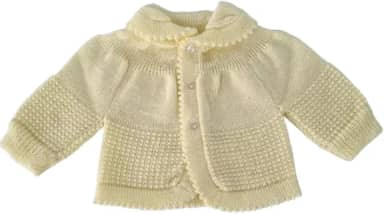 Casaco Casaquinho de Tricô Tricot Lã Antialérgico Para Bebê Menina e Menino