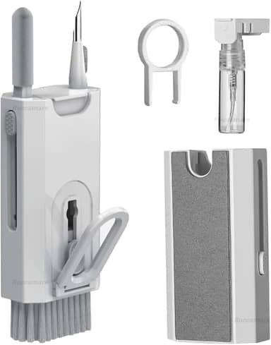 Kit de Limpeza 8 em 1 para Eletrônicos – Teclado, Fones, Celular, Notebook e Tela – Limpador Multifuncional com Removedor de Teclas