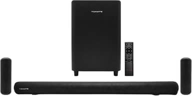 Kit Caixa de Som e Soundbar Bluetooth 5.1 Canais 280W RMS e Woofer 6.5" Bivolt Compatível HDMI ARC, USB, AUX Optico Caixa de Som Som para TV, Cinema em Casa e Jogos