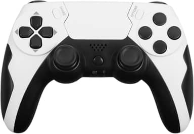 Controle para PS4, TV Smart Compatível com Game Pass, Conexão Sem Fio, Branco e Preto