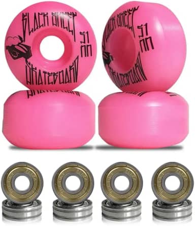 Roda para Skate Black Sheep 51mm Pink Dureza 90a com Rolamentos ABEC-5