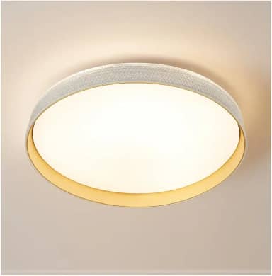 Genérico Plafon Luxo LED Circular, 40cm, 60W, 3 Temperaturas de Cor, 4800 Lúmens, Bivolt, Branco, Metal, Moderno, Montagem No Teto, Iluminação Geral