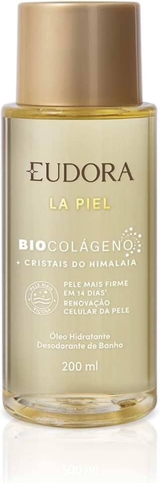 Eudora Óleo Hidratante Desodorante de Banho La Piel Renovação Celular Cristais do Himalaia 200ml