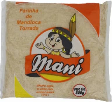 Farinha de Mandioca Fina Torrada 500g Mani
