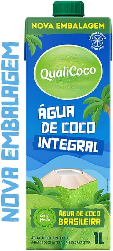 Qualicoco Agua De Coco Integral 1Lt