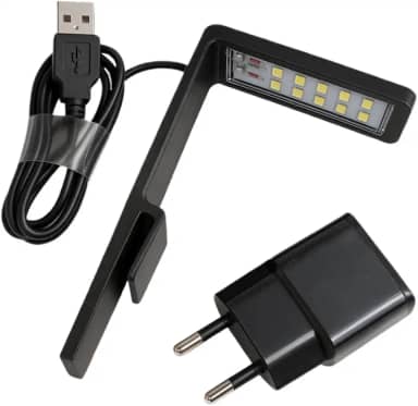 Luminária 5w Led Para Aquário Pequeno Beteira Plantado(Preto)