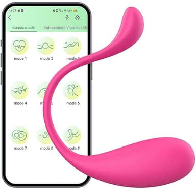 Vibrador Lophin Connect com Aplicativo Bluetooth para IOS ou Android 9 Estágios de Vibração Original e Lacrado - Silicone Cirurgico - Resistente a Agua - Recarregavel USB - Silencioso - SEXTOYONLINE