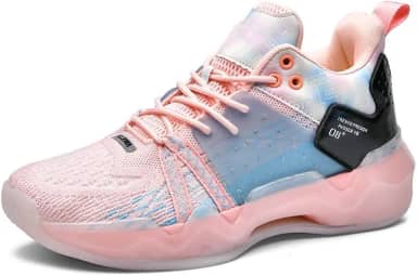 Tênis de basquete masculino de cano alto para treinamento ao ar livre, tênis de corrida antiderrapante e absorvente de choque, botas de basquete presente