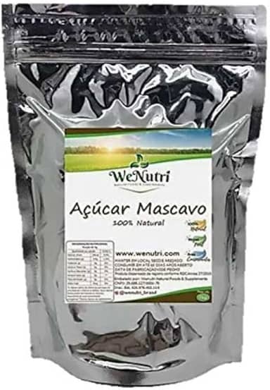 Açúcar Mascavo 100% Puro Premium 500g Wenutri