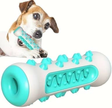 Brinquedo 3x1 para Pet Mordedor, Massageador, Remove Tártaros, Escova de Dente para Cão