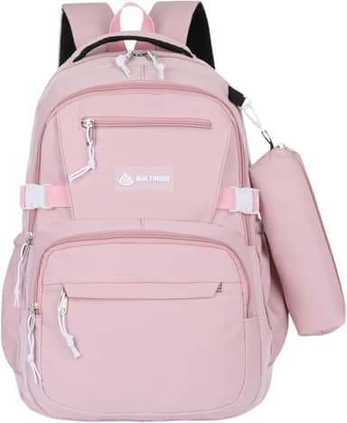 Mochila Escolar Grande Impermeável Bolsa Reforçada Com Bolso Antifurto e Divisória Para Notebook Acompanha Estojo Feminina Masculina Trabalho Faculdade Adulto Infantil Juvenil Adolescente