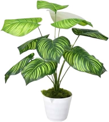 Planta Artificial Com 12 Folhas – Para DecoraçãO DoméStica, Realista E Sem ManutençãO(W059)