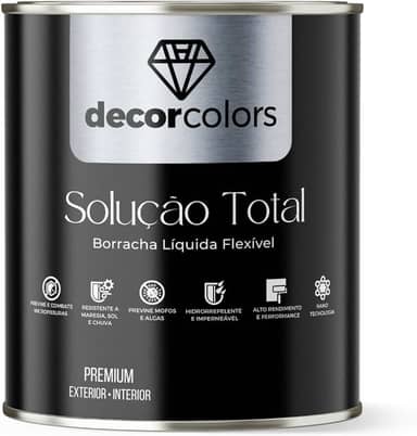 DECOR COLORS Tinta Borracha Líquida Solução Total 4,3kg (Telha)