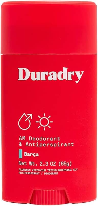 Duradry Am Deodorant & Antiperspirant - Desodorante com Prescrição Médica para Hiperidrose, Antitranspirante para Mulheres e Homens, Proteção Contra Suor Nas Axilas, Sem Silicone - Barca, 2,3 Onças (Pacote com 1)