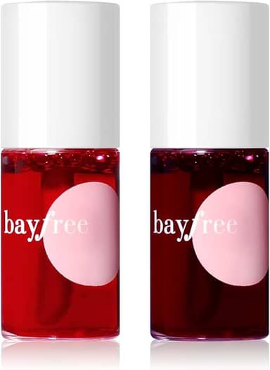 bayfree Lip Tint Stain Set, Korean Water Tint Lightweight Non-sticky, Waterproof Long Lasting Liquid Blush & Lip Stain, Transfer-Proof, Matte Finish Lip Color Makeup