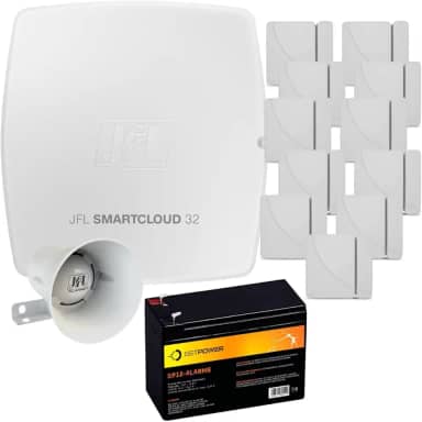 Kit Central Alarme Smartcloud 32 Zonas + Sirene + Sensor de Abertura + Bateria