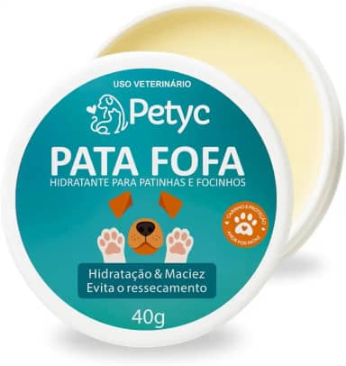 Hidratante de Patinha e Focinho Pata Fofa 40g PETYC Manteiga Karite Óleo de Amendoas e Vitamina E