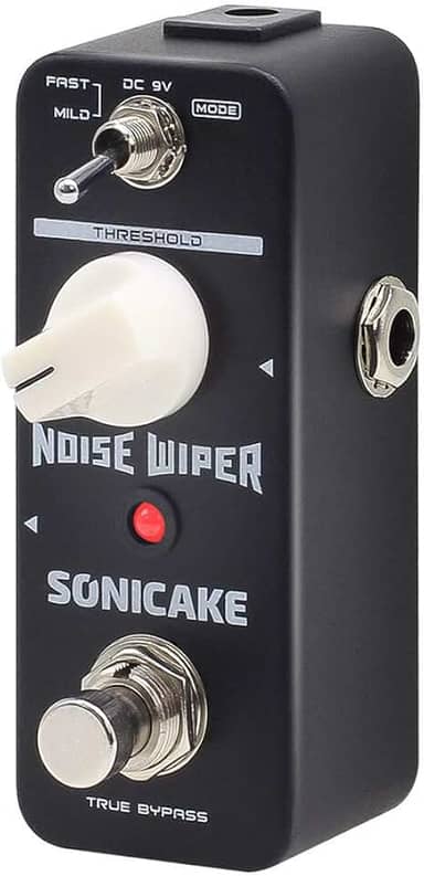 SONICAKE Pedal de efeitos Noise Gate Pedal supressor de pedal de guitarra limpador de ruído Pedal de efeitos de guitarra 2 modos True Bypass
