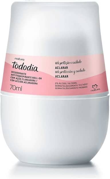 Desodorante Antitranspirante Roll-on Aclarar Natura Tododia - 70ml