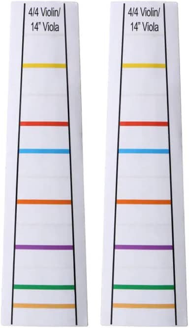 2 folhas transparentes 4/4 violino violino guia dedo guia fingerboard adesivos 35 centímetros viola dedo posição marcadores traste iniciantes dedilhado decalque para iniciantes prática