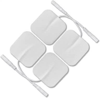 4 Eletrodos para Fisioterapia Eletroestimulador 2mm tamanho 5x5