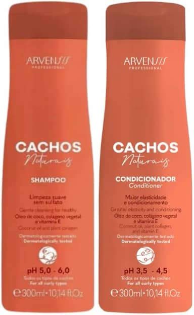 Kit Arvensis Cachos Naturais Shampoo + Condicionador - 300ml