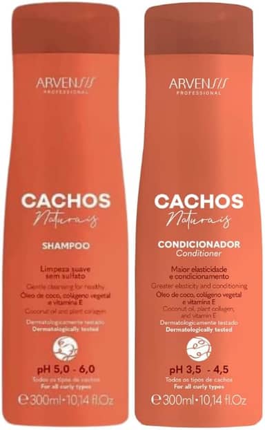 Kit Arvensis Cachos Naturais Shampoo + Condicionador - 300ml