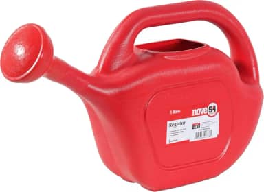 Nov54, Regador de plantas e jardim em plástico vermelho, 5 Litros