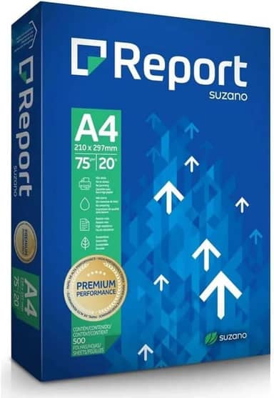 Papel Sulfite Report A4 Branco 75g 500 folhas