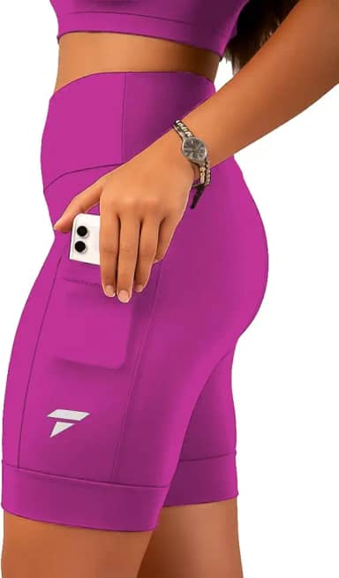 Bermuda Academia Feminina Targ Me Short Corrida Fitness Térmica com Bolso