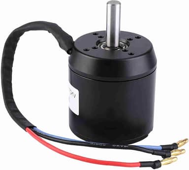 Motor Sem Escova de 3000 W, Cubo à Prova de Poeira à Prova D'água de Forte Potência Com Eixo para Scooter Elétrica, Metal Preto 10mm 24V
