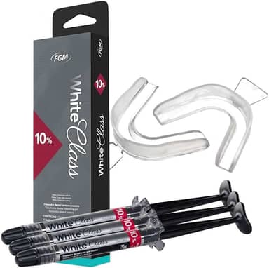 Kit 3 Clareador Dental Caseiro Moldeira White Class 10% FGM
