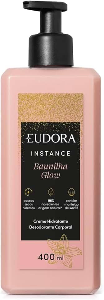 Eudora Instance Creme Hidratante Desodorante Corporal Baunilha Glow 400ml